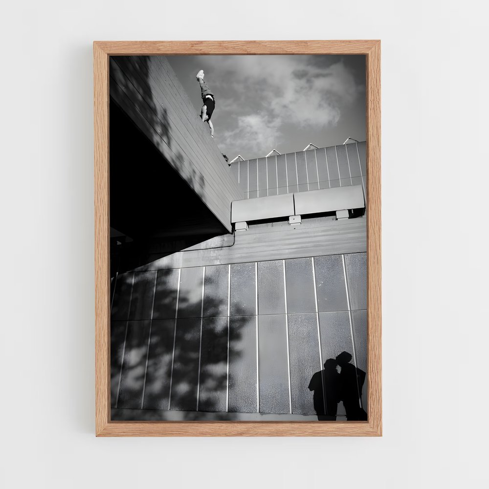 Poster Skateboarder Élevé – affiche Parkour et freerun (vue 4)
